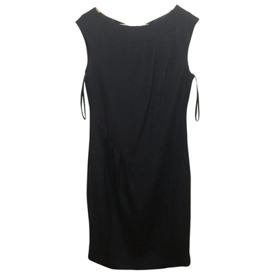 Pre-owned Lk Bennett Silk Mid-length Dress In Black
