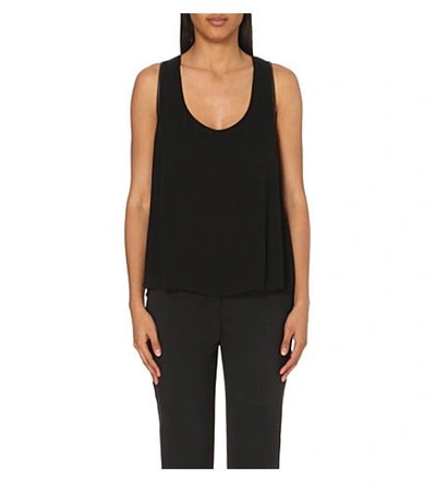 Alice And Olivia Darin Babydoll Top In Black