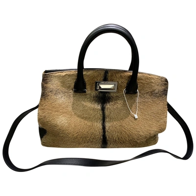 Pre-owned Max Mara Pony-style Calfskin Tote In Other