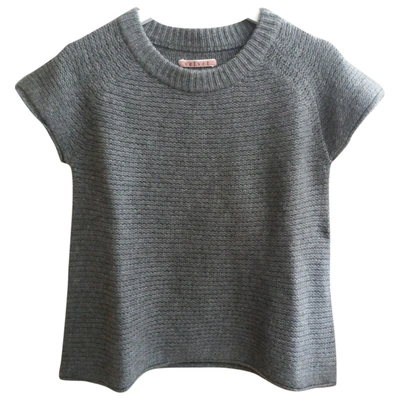 Pre-owned Velvet Cashmere Knitwear In Grey