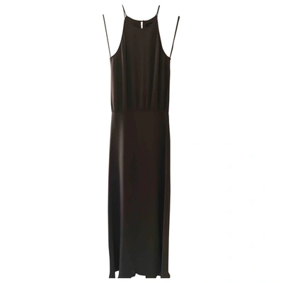 Pre-owned Raoul Silk Maxi Dress In Grey