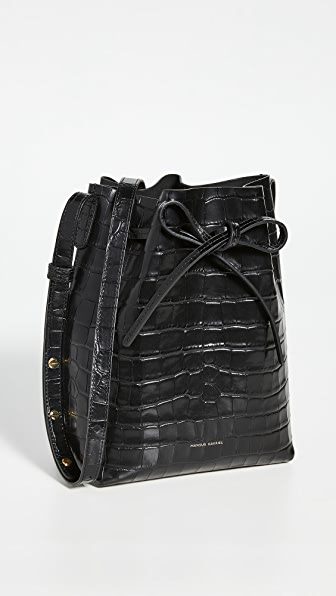 mansur gavriel croc embossed bag