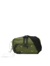 Maison Margiela Stitch Detail Belt Bag In Green