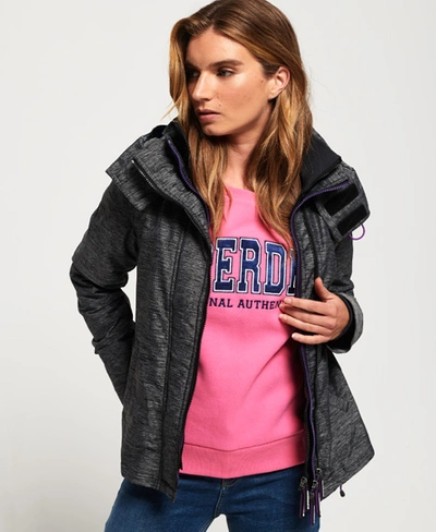 Superdry Tech Hooded Pop Zip Sd-windcheater Jacket In Black | ModeSens