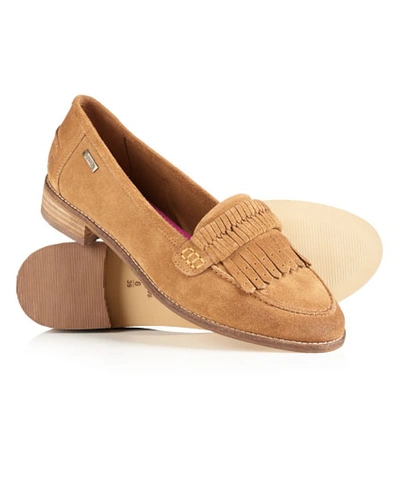 Superdry Kilty Loafer Shoes In Brown