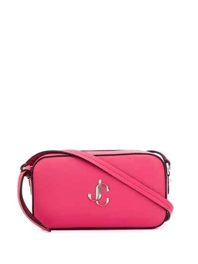 Jimmy Choo Hale Mini Camera Bag In Fuchsia,pink