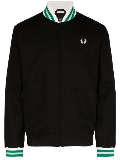 Fred Perry Harrington Bomber Jacket In Black