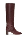 Loeffler Randall Women's Gia Pointed Toe Knee-high Leather Mid-heel Boots In Espresso