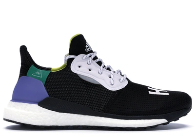 Pre-owned Adidas Originals  Solar Hu Glide Black In Footwear White/core Black/bold Green