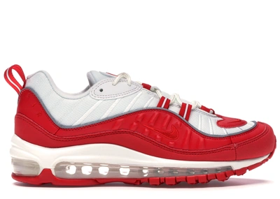 Pre-owned Nike  Air Max 98 University Red White In University Red/university Red-white