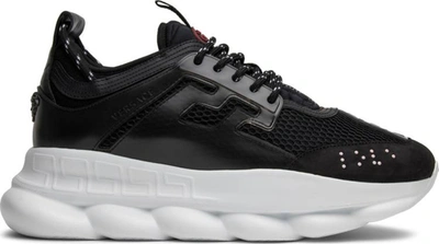 Versace Chain Reaction Sneaker Black & Burgundy