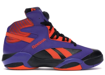 Pre-owned Reebok  Shaq Attaq Big Shaqtus In Black/purple-orange
