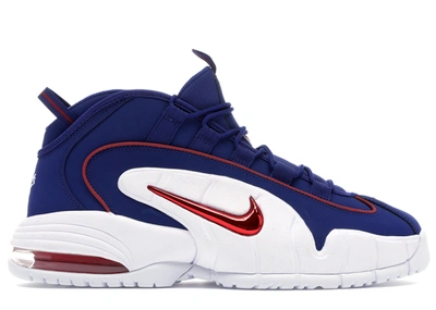 Pre-owned Nike  Air Max Penny Usa In Deep Royal Blue/gym Red-white