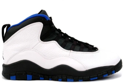 Pre-owned Jordan  10 Og New York Knicks In White/black/royal Blue