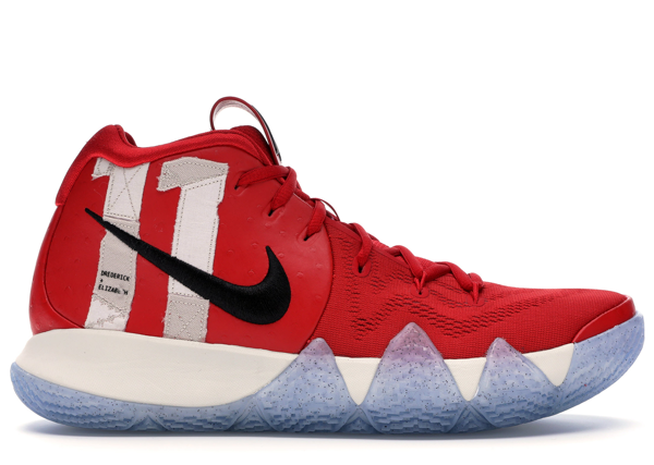 kyrie 4 university red