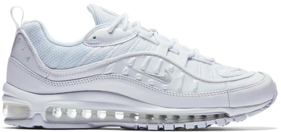 Pre-owned Nike Air Max 98 White In White/pure Platinum-black-reflect Silver  | ModeSens