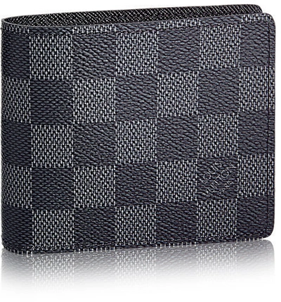 Pre-owned Louis Vuitton Wallet Slender Damier Graphite Gray/black