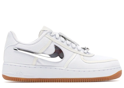 Pre-owned Nike Air Force 1 Low Travis Scott (af100) In White/white