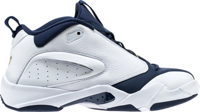 Pre-owned Jordan  Jumpman Quick 23 White Navy Maize In White/midnight Navy-varsity Maize
