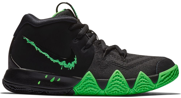 kyrie 4 halloween black and green