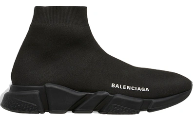 Pre-owned Balenciaga Speed Trainer Black 2019 (women's) In Black/black