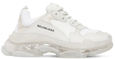 Pre-owned Balenciaga Triple S White Clear Sole (women's)