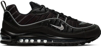 Pre-owned Nike Air Max 98 Black Oil Grey In Black/oil Grey-vast Grey-metallic  Silver | ModeSens