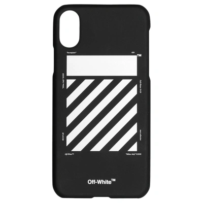 Pre-owned Off-white  Diag Iphone Xs Max Case Black/white