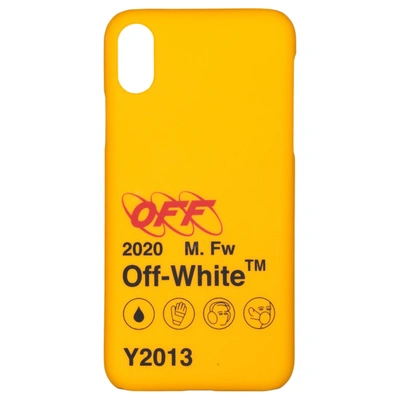 Pre-owned Off-white  Industrial Y013 Iphone X Case Yellow/black