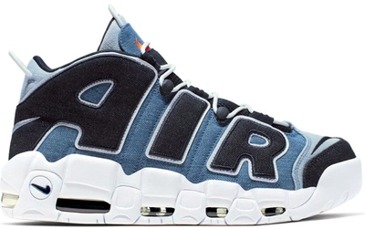 Pre-owned Nike Air More Uptempo 96 Denim In White/obsidian-total Orange |  ModeSens