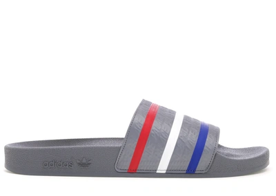 Pre-owned Adidas Originals  Adilette Slides In Grey