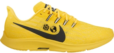 Pre-owned Nike Air Zoom Pegasus 36 Cody Hudson In Chrome  Yellow/black-white-light Citron | ModeSens