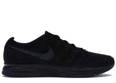 Pre-owned Nike Flyknit Trainer Triple Black In Black/anthracite-black |  ModeSens