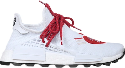 Pre-owned Originals Nmd Hu Pharrell Human Made Red In White/ white/red |