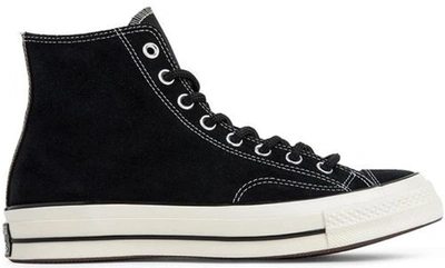 Pre-owned Converse  Chuck Taylor All-star 70s Hi Suede Pack Black In Black/black-egret