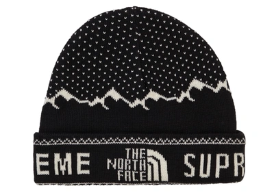 Pre-owned Supreme  The North Face Fold Beanie Black