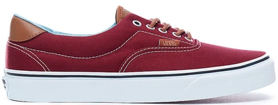 Pre-owned Vans Era 59 C&l Port Wine In Port Wine/acid Denim