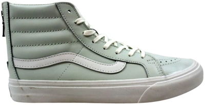 Pre-owned Vans  Sk8-hi Slim Zip Leather Zephyr Blue In Zephyr Blue/black