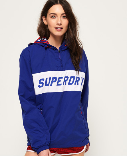 Superdry Hooded Half Zip Sd-windbreaker Jacket In Blue | ModeSens
