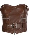 Manokhi Buckle Detail Top In Brown