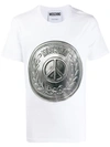 Moschino Medal Logo T In 1001 White