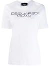 Dsquared2 Signature Logo T-shirt In White