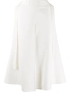 Marni Side Belts A-lined Skirt In White