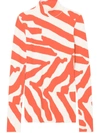 Proenza Schouler Printed Turtle Neck Knitted Top In Orange