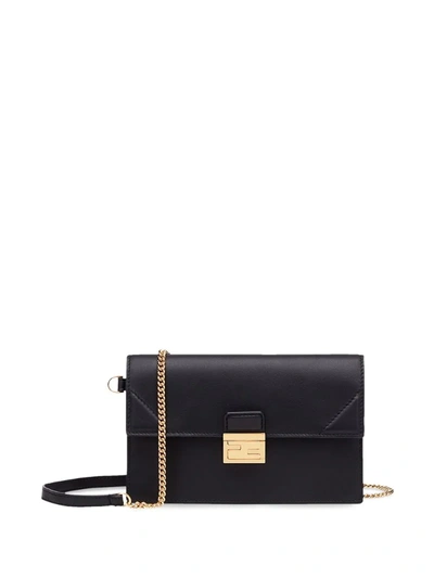 Fendi Kan U Wallet-on-chain Bag In Black