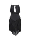 Philosophy Di Lorenzo Serafini Midi Dresses In Black