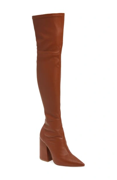 Alias Mae Ahlexis Over The Knee Boot In Tan Stretch Leather