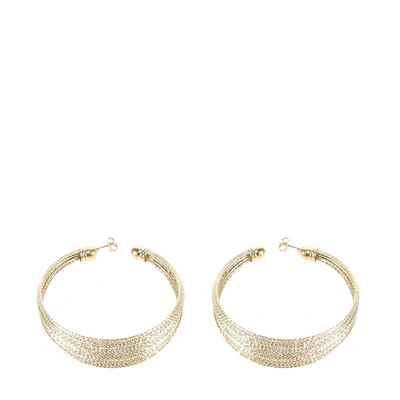 Silvia Gnecchi Hoop Earrings In Gold