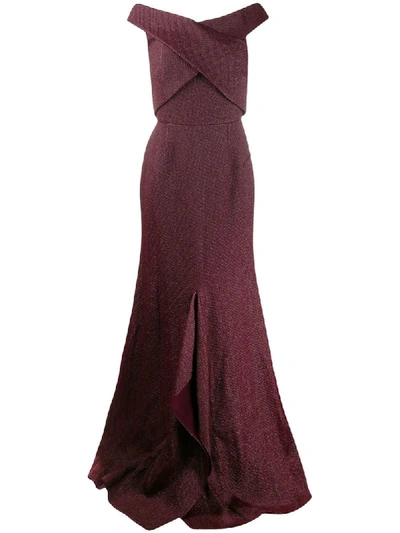 Roland Mouret Ray Gown In Purple