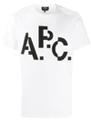 Apc Decale Short Sleeve Tee Shirt In White